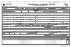 BIR Form 1700