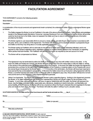 Greater Boston Real Estate Board Facilitation Agreement