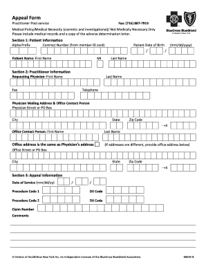 Medical Policy Appeal Form
