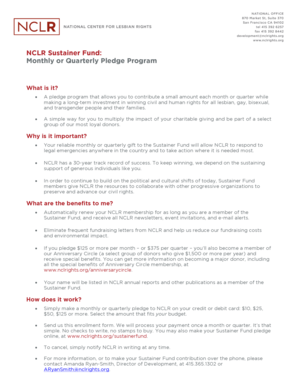 NCLR Sustainer Fund Pledge Form