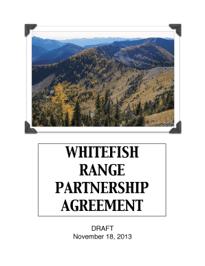 50 50 business partnership agreement template - WHITEFISH RANGE PARTNERSHIP AGREEMENT - Headwaters Montana