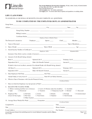 Life Claim Form