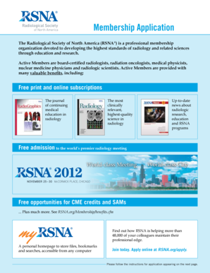 RSNA Membership Application