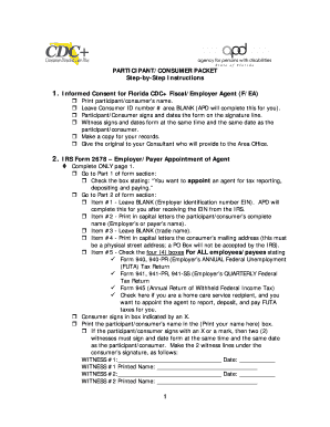 Florida CDC+ Fiscal/Employer Agent Tax Forms