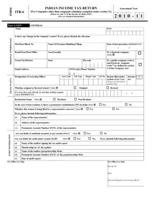 Indian Income Tax Return ITR-6