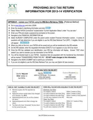 IRS Data Retrieval Tool Instructions