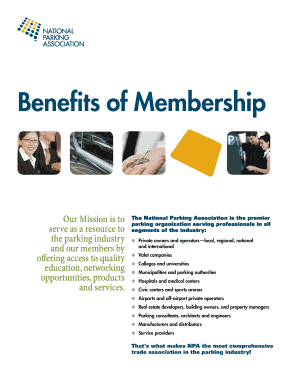 National Parking Association Membership Application