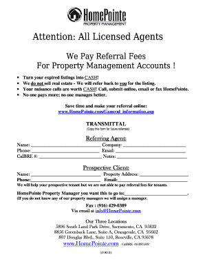 Property Management Referral Form