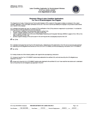 Labor Condition Application for Nonimmigrant Workers