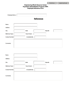 Employee Reference Form
