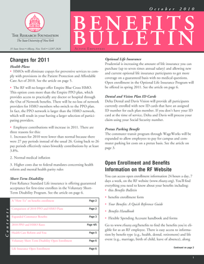 October 2010 benefits bulletin - SUNY Oneonta Home - wwwtest oneonta