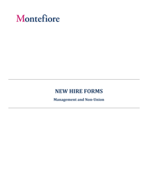 Montefiore Health System New Hire Forms