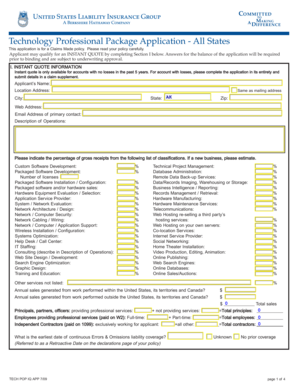 Technology Professional Package Application