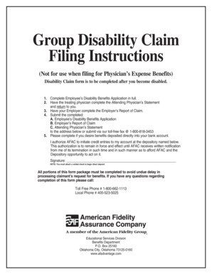 Group Disability Claim Form