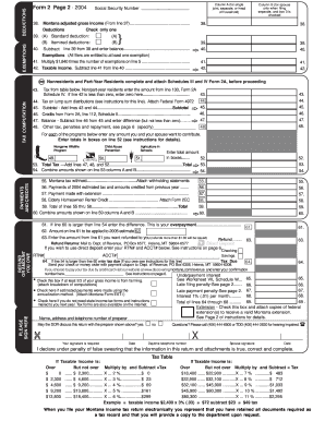 Montana Form 2 2004