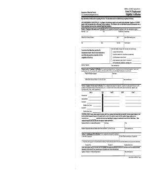 USCIS Form I-9 Employment Eligibility Verification
