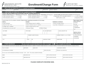 Health Insurance Enrollment/Change Form