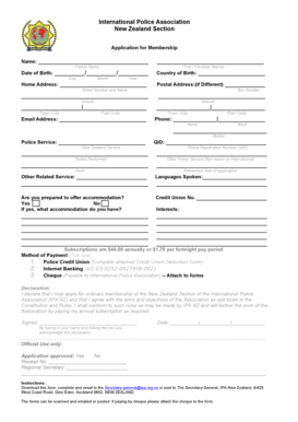 Membership Application Form - Ipa.org.nz - ipa org