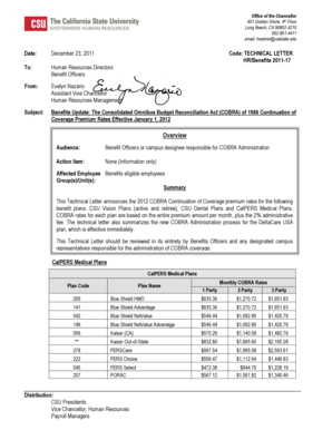 COBRA Continuation Coverage Election Form