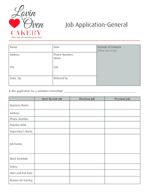 Job Application Form