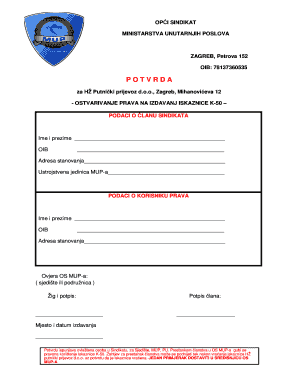Union Membership Verification for HŽ Putnički prijevoz