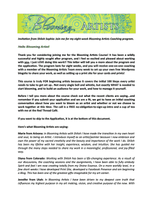 Invitation from Shiloh Sophia: Join me for my eight-week ...