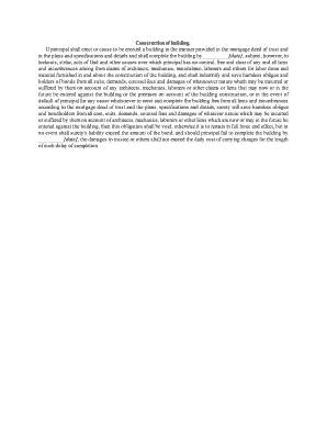 Fillable Online Construction of building - Printable Real Estate Forms ...