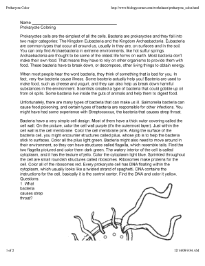 Name Prokaryote Coloring - Wikispaces