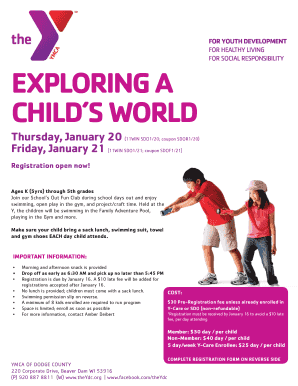 Dodge family today - Exploring a child's world - YMCA of Dodge County - theydc