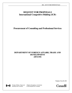 professional proposal template fill