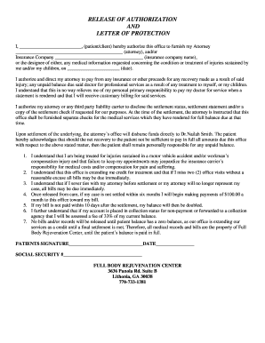 RELEASE OF AUTHORIZATION