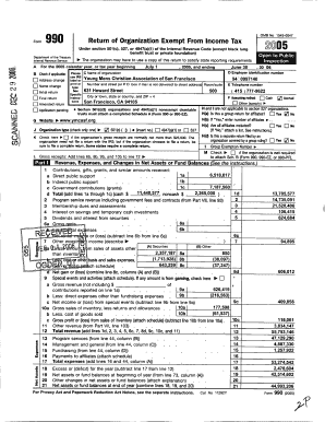 Form OMB No 15450047 990 Return of Organization Exempt From Income Tax I 2005 Under section 501(c), 527, or 4947 (a)(1) of the Internal Revenue Code ( except black lung benefit trust or private foundation) Department of the Treasury The