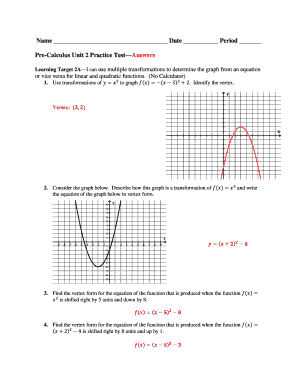 Fillable Online grantspass k12 or Pre-Calculus Unit 2 Practice ...
