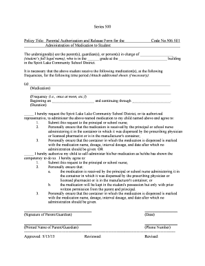 Consignment letter sample - Series 500 Policy Title: Parental Authorization and ... - spirit-lake k12 ia