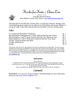 Herbs for Kids - Class One - herbnhome