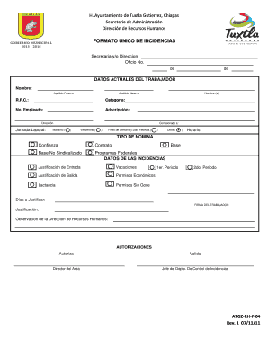 fillable online sistemas tuxtla gob formato unico de formato de fax
