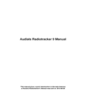 Audials Radiotracker 9 Manual This manual gives a quick introduction to the main features of Audials Radiotracker 9
