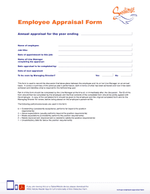 Employee Appraisal Form