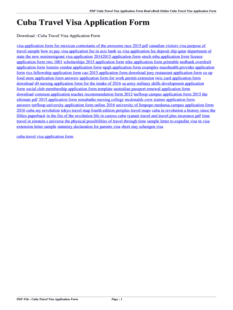 Fillable Online 104 131 86 Cuba Travel Visa Application Form Cuba Travel Visa Application Form Fillable Online 104 131 86 Cuba Travel Visa Application Form Cuba Travel Visa Application Form