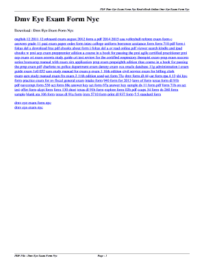 Fillable Online 104 131 86 Dmv Eye Exam Form Nyc. dmv eye exam form nyc ...