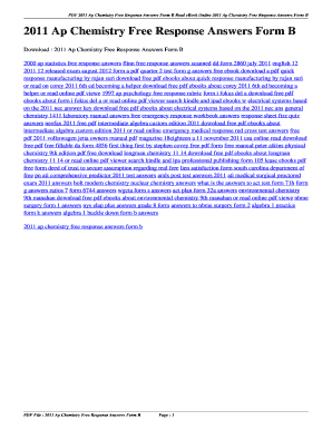 Fillable Online 104 131 86 2011 Ap Chemistry Free Response Answers Form ...