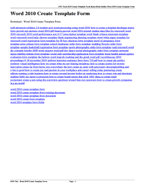Fillable Online 104 131 86 Word 2010 Create Template Form. word 2010 ...