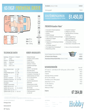 Fillable Online Wohnwagen Schoeler 65 Hgf Premium Drive Wohnwagen Schoeler De Fax Email Print Pdffiller