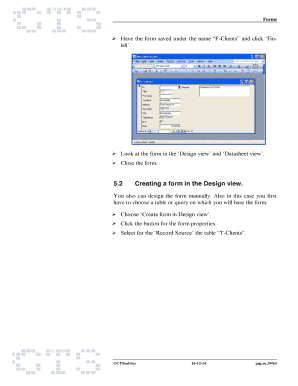 Request letter for right of way - 5.2 Creating a form in the Design view. - CTS/Advies - ctsadvies