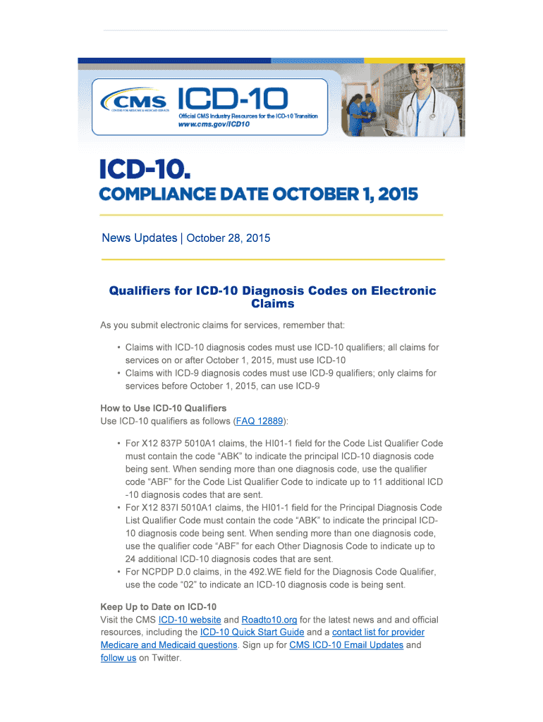 Fillable Online Qualifiers for ICD10 Diagnosis Codes on Electronic