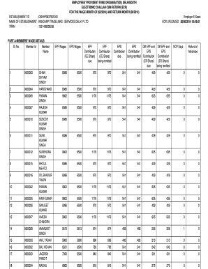 How to write a letter of recommendation - employees ' provident fund organisation, delhisouth electronic challan cum return (ecr) for the wage month of (05/2014) and return month (06/2014) - ktspl