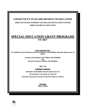 Payroll spreadsheet excel - CONNECTICUT STATE DEPARTMENT OF EDUCATION OFFICE OF STUDENT SUPPORTS AND ORGANIZATIONAL EFFECTIVENESS BUREAU OF SPECIAL EDUCATION SPECIAL EDUCATION GRANT PROGRAMS FY 2017 Grant Application For: Two Entitlement Grant Programs under the - sde