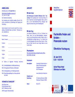 Fachkräfte Finden und Binden Registration Form