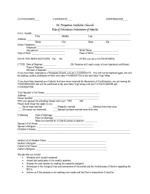 18 Printable catholic baptism certificate Forms and Templates ...