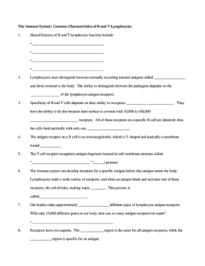 The Immune System: Common Characteristics of B and T ... - cc3 tajen edu